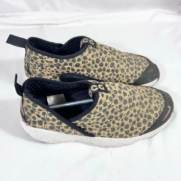 Nike Acg Low Cut Shoes Men 11.5 Cheetah Print Ci9367-201 Slip On Casual Sneakers - Picture 3 of 10